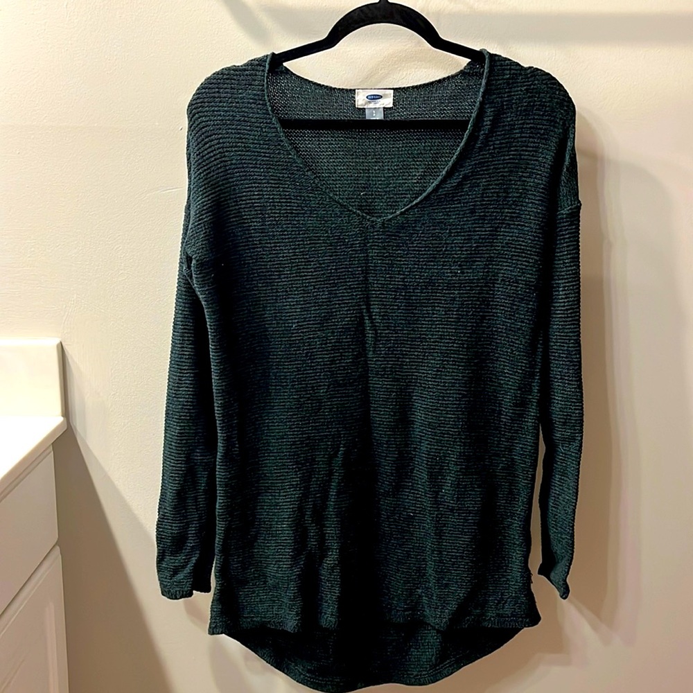 Forest green fall sweater size S